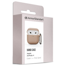 Чохол для навушників Armorstandart Hang Case для Apple AirPods 4 Pink Sand (ARM81291)