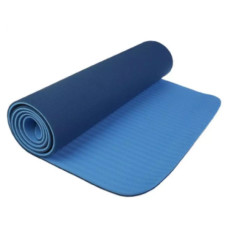 Килимок для фітнесу Ecofit MD9012 двошаровий TPE 183 х 61 х 0,8 см Темно-синій/синій (К00026947)