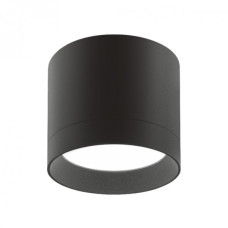 Світильник точковий Videx IP44 під лампу GX53 накладний Чорний (VL-SPF19A-B)