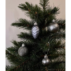 Ялинкова іграшка Chomik пластикові кульки компл. 31шт, 3см, сіро-сині (5900779877160_1)