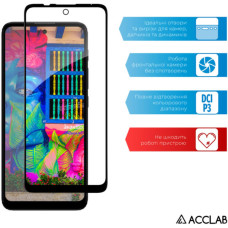 Скло захисне ACCLAB Full Glue MOTO E30/E40 Black (1283126545788)