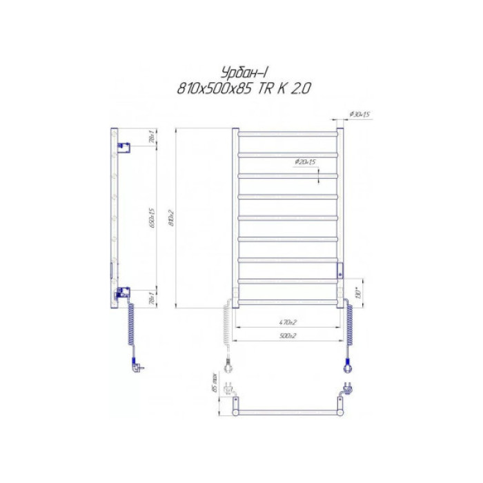 Сушарка для рушників MARIO 2.3.8300.10.P