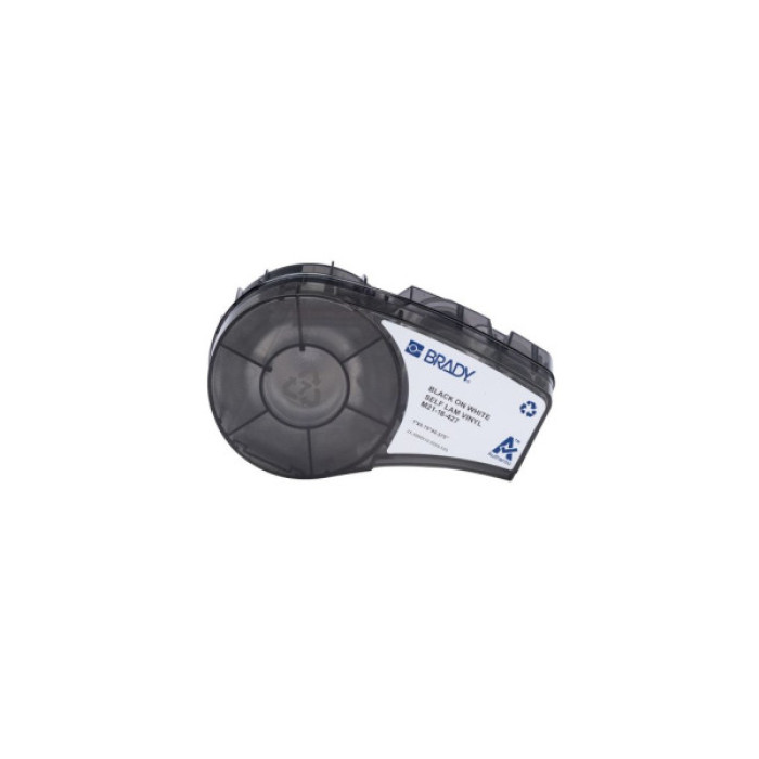 Стрічка для принтера етикеток Brady M21-18-427, вирубні, для дроту Ø1,52-5,05мм / пробірок1-8ml, 121шт, black on white (152084)