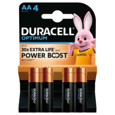 Батарейка Duracell Optimum AA лужні 4 шт. в упаковці (5015595)