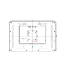 POS-монітор Detaik 21.5" (16*9) 1920*1080, multitouch, VGA, HDMI, USB, ip65, metal case (DTK-2115)