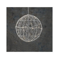 Прикраса декоративна Luca Lighting Куля Срібна D25 см 30 led (8718861660951)