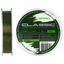 Волосінь Brain Classic Carp Line 3D (camo) 150m 0.30mm 20lb 8.8kg (1858.80.95)