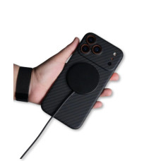 Чохол до мобільного телефона BeCover FIBRA Carbonite MagSafe Apple iPhone 17 Pro Max Black (715410)