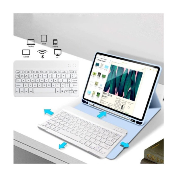 Чохол до планшета BeCover with keyboard Apple iPad Mini 7 2024 Light Blue (712995)
