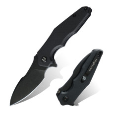 Ніж Hightron Mini Ventura, D2, G10, чорний, чорний stonewash клинок (HK05BLKBS)