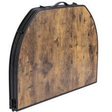 Туристичний стіл Bo-Camp Melrose Oval 120x80 cm Black/Wood look (1404220)