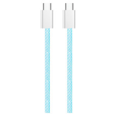 Дата кабель USB-C to USB-C 1.0m 60W 3.0А blue ColorWay (CW-CBPDCC061-BL)