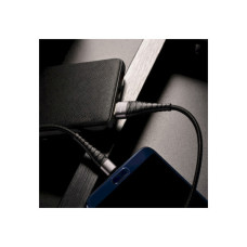 Дата кабель USB 2.0 AM to Lightning 1.0m 2.4A nylon BX32 black BOROFONE (6931474710413)