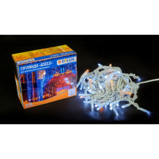 Гірлянда Delux ICICLE 100LED 2x0.7 м Жовтий flash Білий/Білий IP44 (90015181)