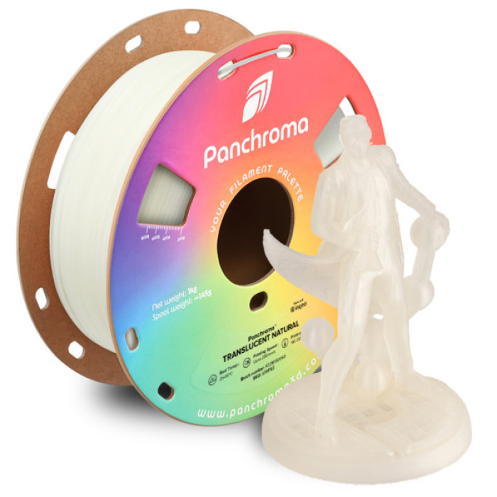 Пластик для 3D-принтера Polymaker PLA PANCHROMA TRANSLUCENT 1,75mm 1kg NATURAL (CA02037)