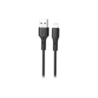 Дата кабель USB 2.0 AM to Lightning 1.0m black XO (NB230-AI.black)