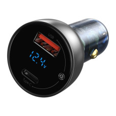 Зарядний пристрій Baseus Particular Digital Display QC+PPS Dual Quick Charger Car Charger 65W Shallow tarnish (CCKX-C0A)