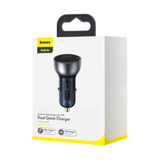 Зарядний пристрій Baseus Particular Digital Display QC+PPS Dual Quick Charger Car Charger 65W Shallow tarnish (CCKX-C0A)