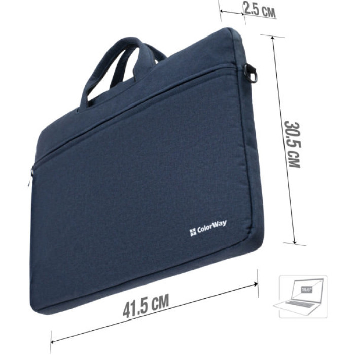 Сумка для ноутбука ColorWay 15.6" Casual Navy (CW-LBC156-NV)