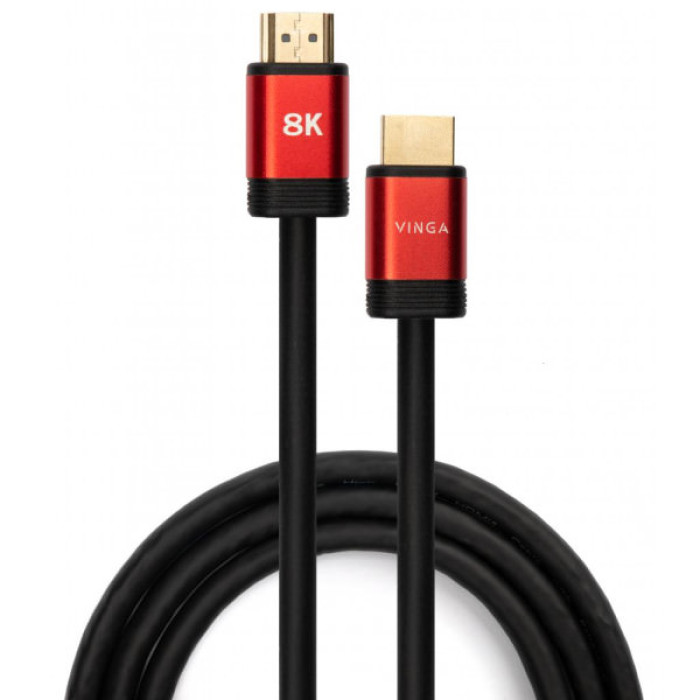 Кабель мультимедійний HDMI M to HDMI M 1.8m V2.1 8K Vinga (VCPHDMIMM211.8)