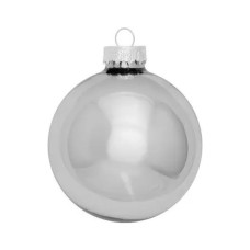 Ялинкова іграшка House Of Seasons Скляні кульки 26 шт D7 см D6 см D5 см Білі (8718861800609)