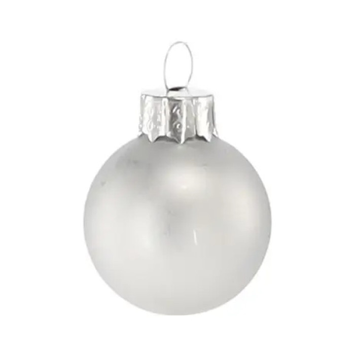 Ялинкова іграшка Chomik скляні кульки 11 шт, 3 см, колір мікс срібний, білий (5900779882195)