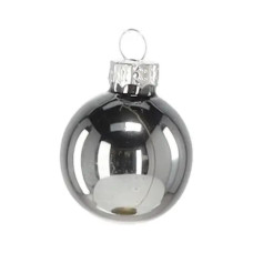 Ялинкова іграшка Chomik скляні кульки 11 шт, 3 см, колір мікс срібний, білий (5900779882195)
