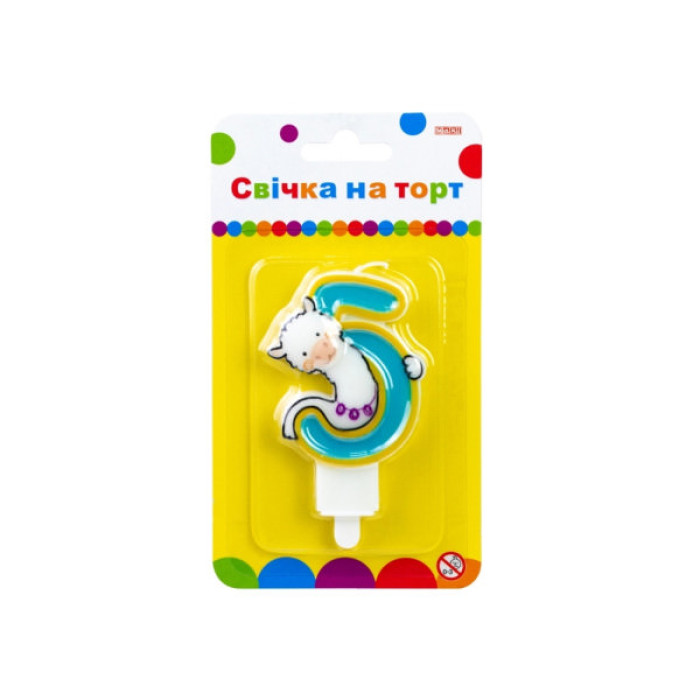 Свічка Maxi Llama "5" висотою 7,62 см (MX622068-5)