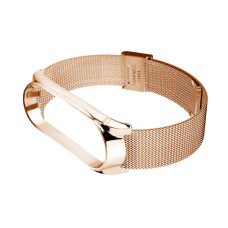 Ремінець до фітнес браслета BeCover Metal для Xiaomi Mi Smart Band 8 Rose Gold (709360)