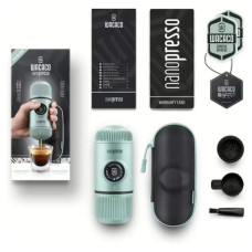 Кавоварка кемпінгова Wacaco Nanopresso з чохлом блакитна (WNANOBLUE)