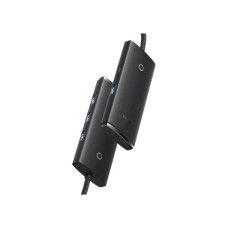 Концентратор Baseus USB-C to 4xUSB 3.0 0.25m black (WKQX030301)