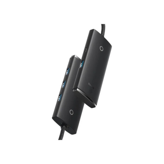 Концентратор Baseus USB-C to 4xUSB 3.0 0.25m black (WKQX030301)