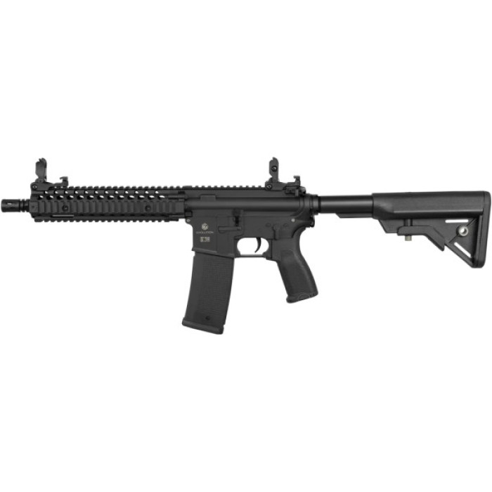 Гвинтівка страйкбольна Evolution Recon Superlite MK18 Mod 1 10.8" Carbontech AEG Black (EC47AR)