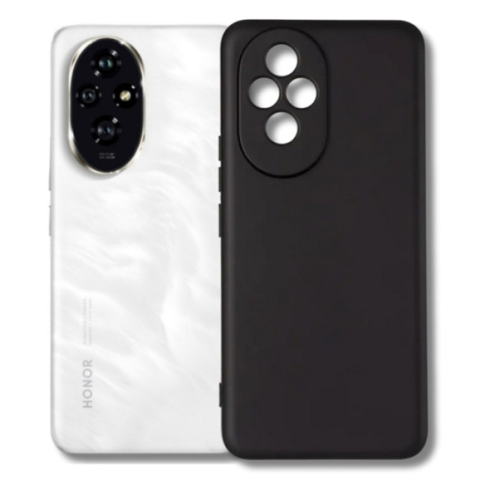 Чохол до мобільного телефона BeCover silicone Honor 200 Black (714942)