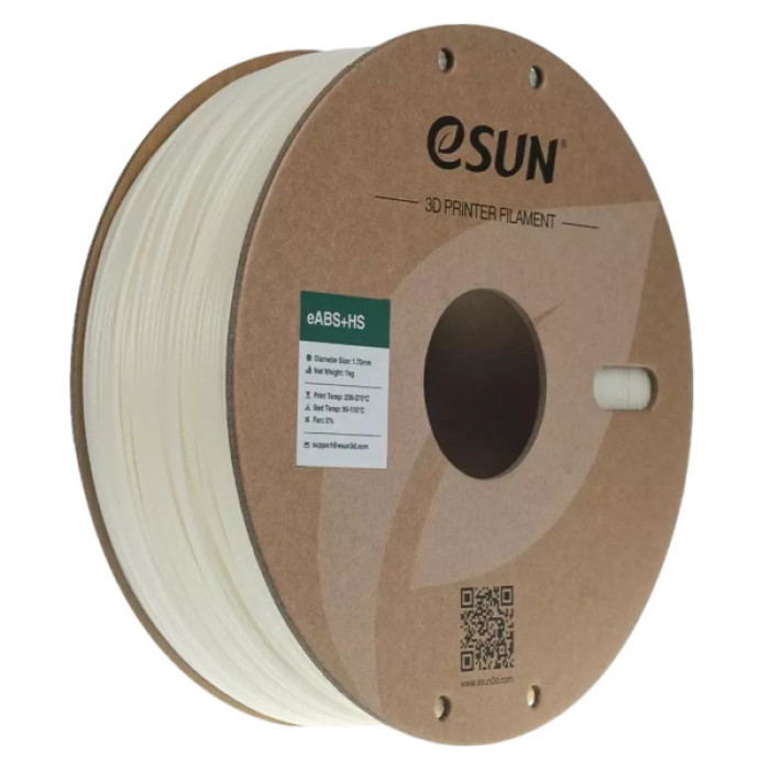 Пластик для 3D-принтера eSUN eABS-HIGH SPEED 1кг, 1.75мм, NATURAL (EABS+HS-P175N1)
