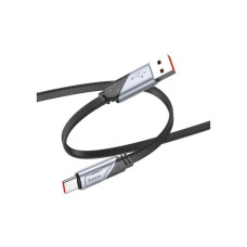Дата кабель USB 2.0 AM to USB-C 1.2m 5A nylon black HOCO (6942007605007)