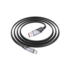 Дата кабель USB 2.0 AM to USB-C 1.2m 5A nylon black HOCO (6942007605007)