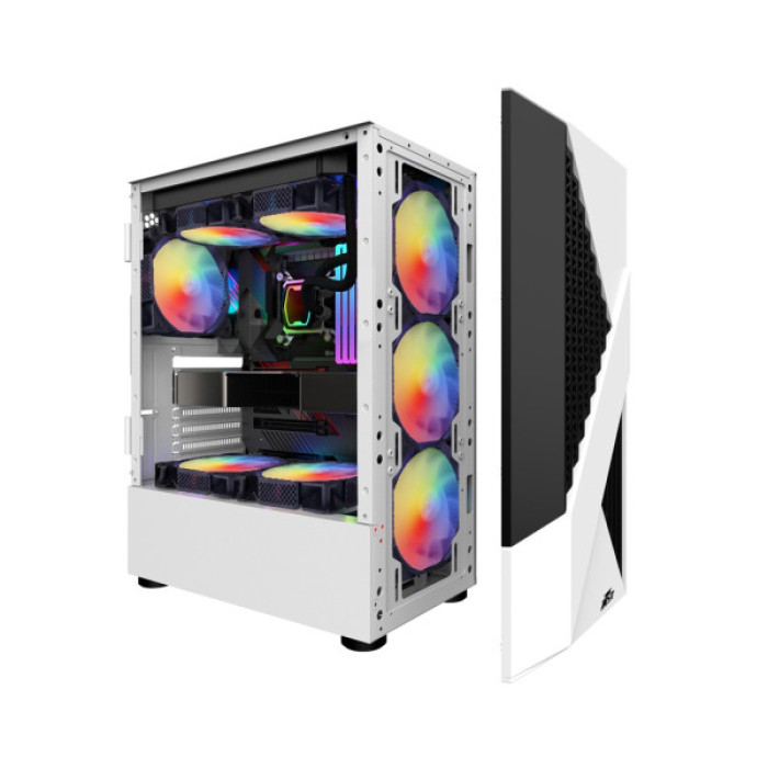 Корпус для ПК 1stPlayer F3-A-WH-4F1-PS-600FK-EU