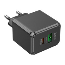Зарядний пристрій HOCO CS14A Ocean 1xUSB-C PD20W + 1xUSB QC3.0 Black (6942007603898)