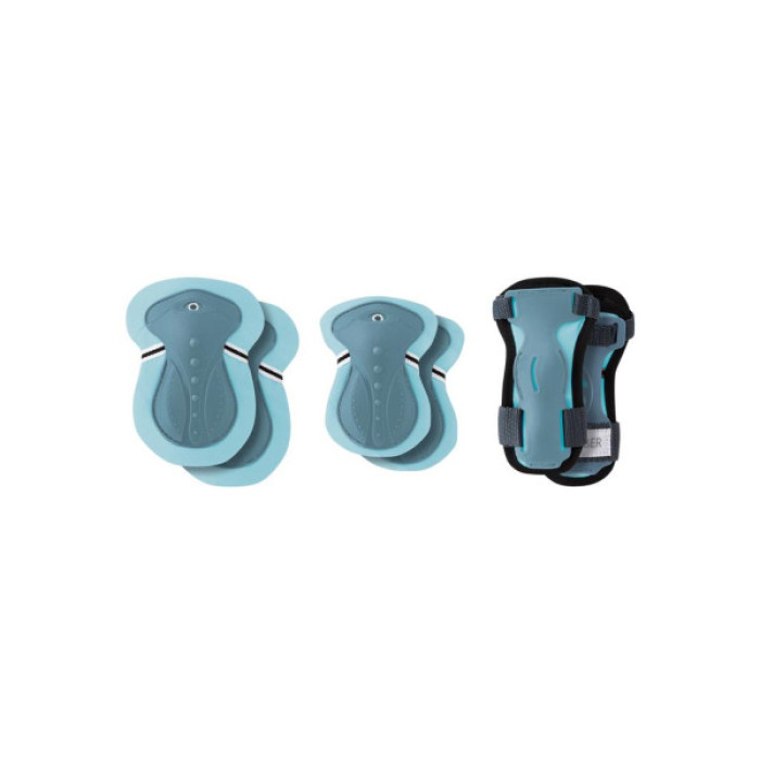 Комплект захисту Globber пастельно-синій/сіро-синій, для дитини 25-50кг (541-200)