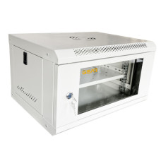 Шафа настінна GEAR 6U 19" 600x600x300 мм, + полка 19", grey (GWMSN-6U-600-600G)