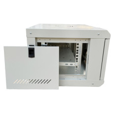 Шафа настінна GEAR 6U 19" 600x600x300 мм, + полка 19", grey (GWMSN-6U-600-600G)