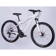 Велосипед Formula 27.5" ALPINA DD FR рама-16" AL 2026 білий з рожевим (OPS-FR-27.5-292)