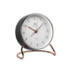 Настільний годинник Lowell будильник, сірий (JA7088G)