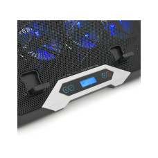 Підставка до ноутбука IceCoorel 10-17", 8*70mm, 2*USB, + LCD, 410x297x40mm, RGB (K10)