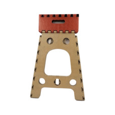 Стілець складаний Planet 45 см коричневий-бежевий (10716)