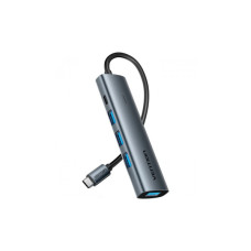 Концентратор Vention USB-C to 4xUSB 3.0 + 1xUSB-C black (TGZHB)