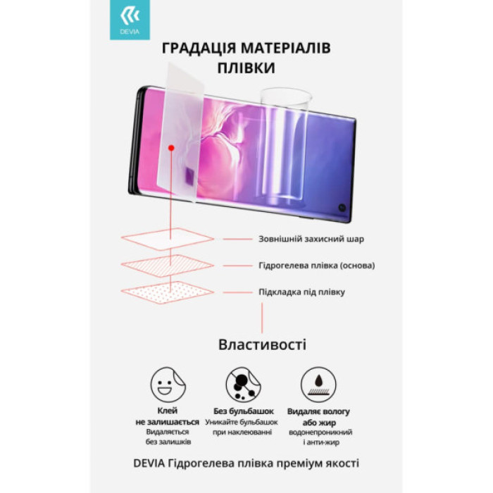 Плівка захисна Devia Hydrogel Apple Watch Ultra 2 2024 2 pcs (DV-AW-U2)