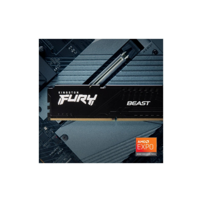 Модуль пам'яті для комп'ютера DDR5 64GB 5600 MHz Beast Black Kingston Fury (ex.HyperX) (KF556C40BB-64)