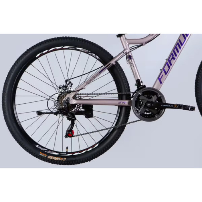 Велосипед Formula 27.5" ALPINA DD FR рама-16" AL 2026 сріблясто-фіолетовий (OPS-FR-27.5-294)